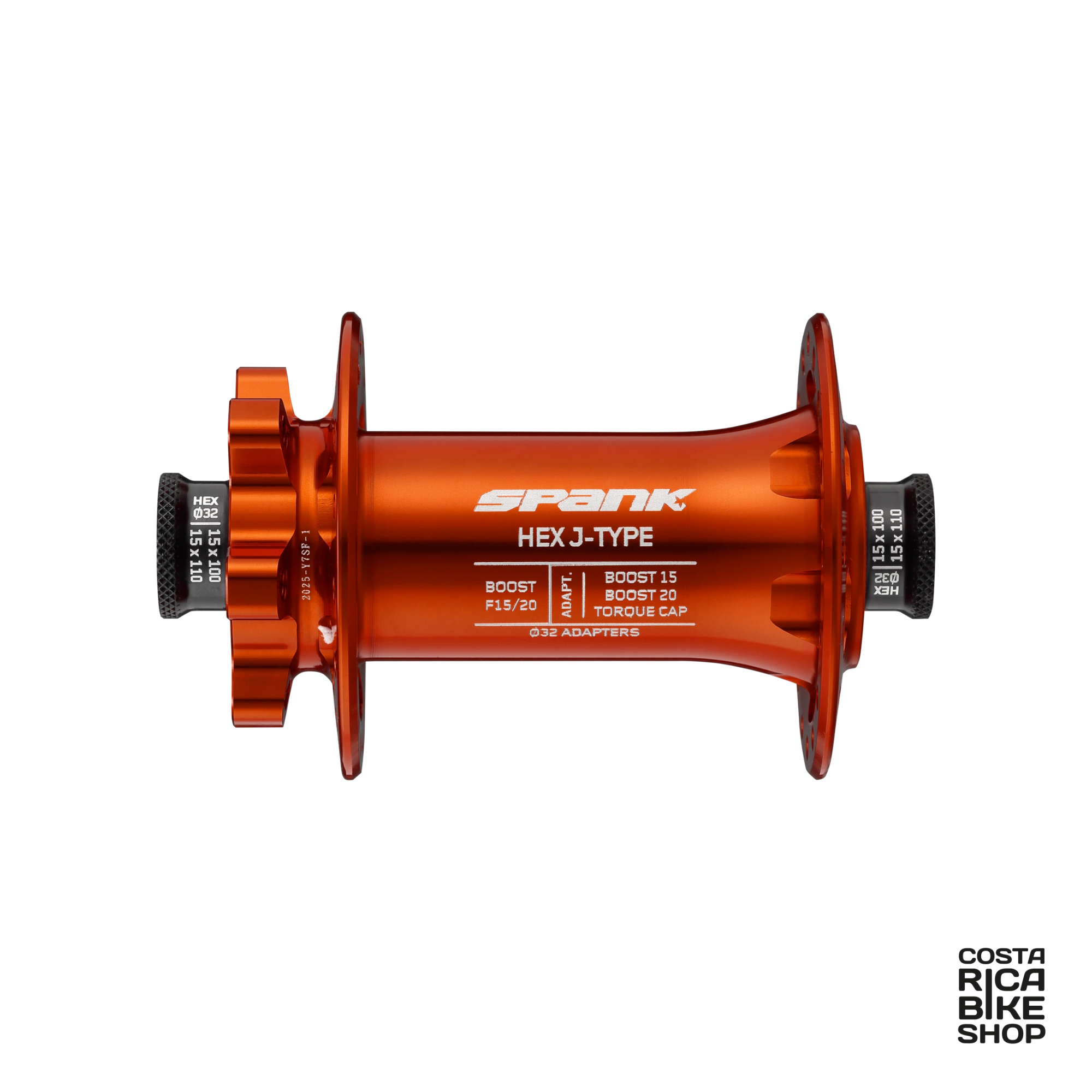 Bocina Hex J-Type delantera Anaranjado 15-20mm - Spank Industries