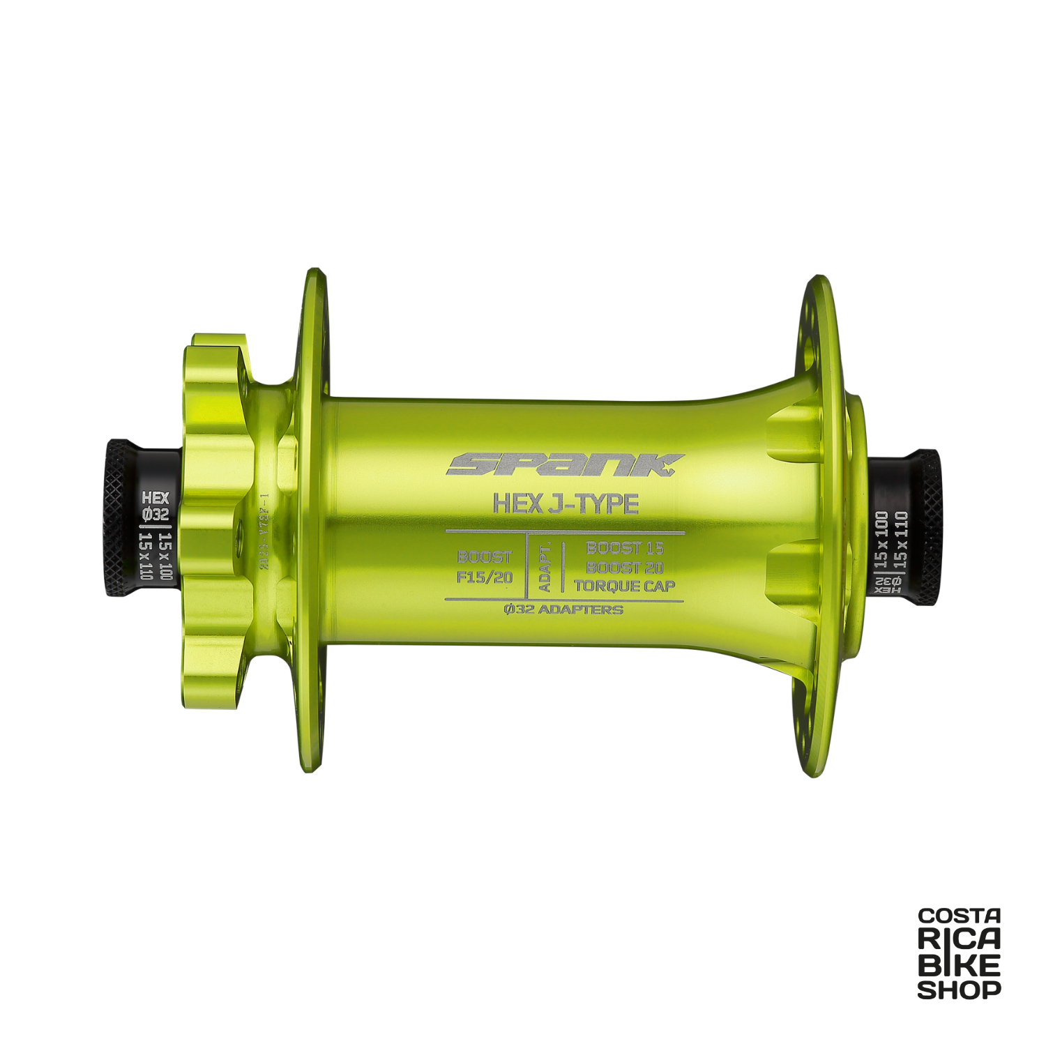 b*e様 SOUTH CLICK Bocina Hex J-Type delantera Verde 15-20mm - Spank Industries